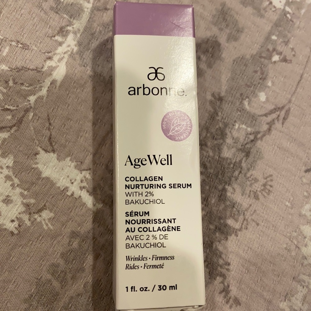 Arbonne AgeWell Collagen Nurturing Serum.